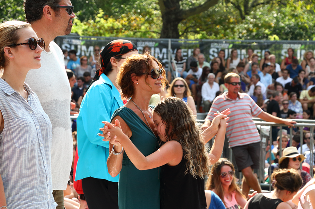 Mom and daughter dancing away to Passenger