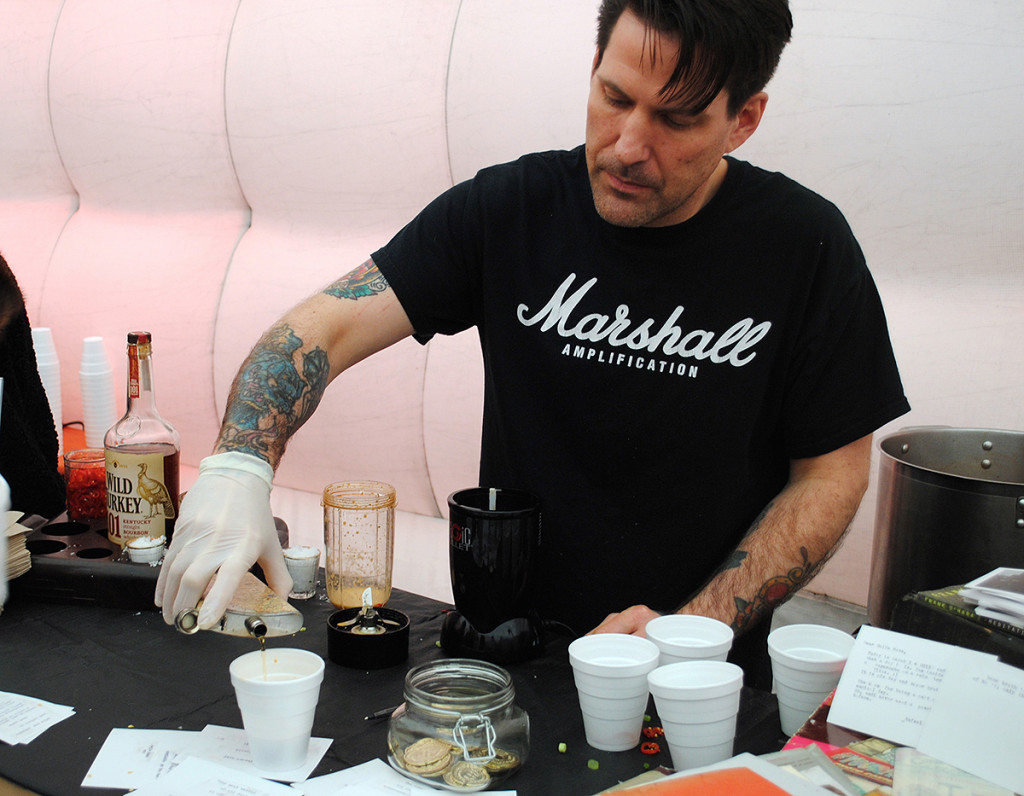 Belle Reve guy pouring